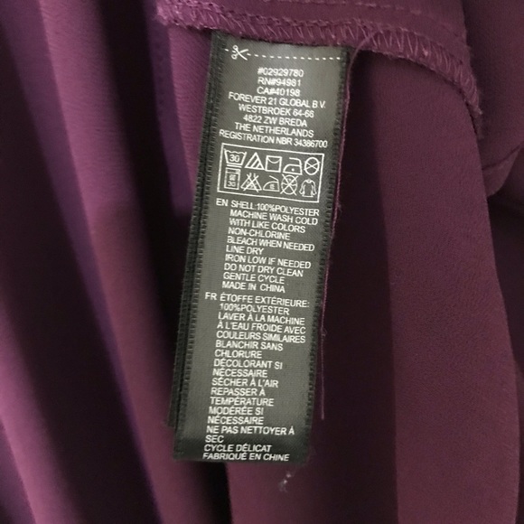 Plum Open Front Transparent Sweater - Picture 3 of 6